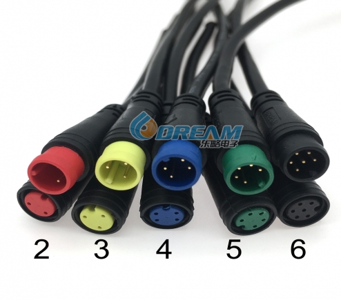 IP65 2 3 4 5 6 PinMale Female M6 M7 M8 Waterproof Connector